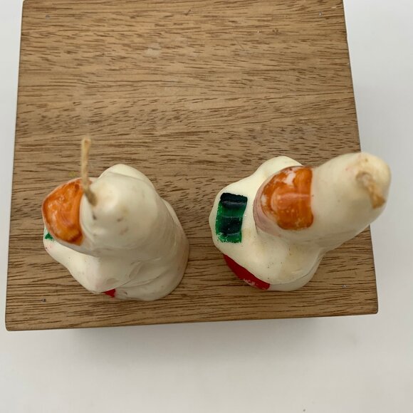 2 Midcentury Christmas CHOIR candles Gurley-style 4.5" tall carolers singers - Picture 5 of 8